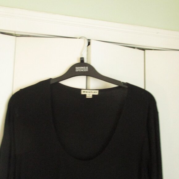 Whistles Black Jersey Wrap Dress - Picture 6 of 11